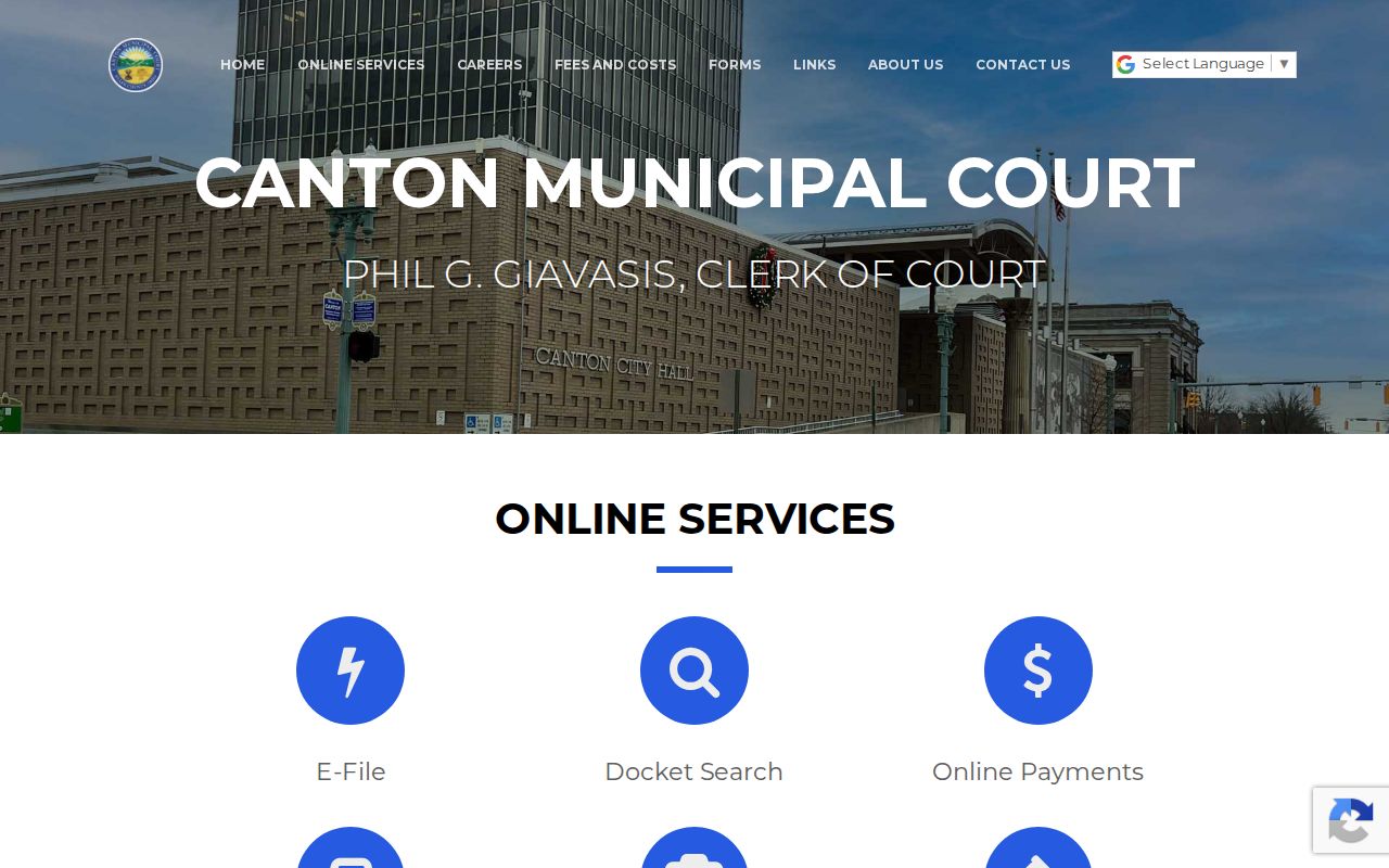 Stark County release record search at Canton Municipal Court