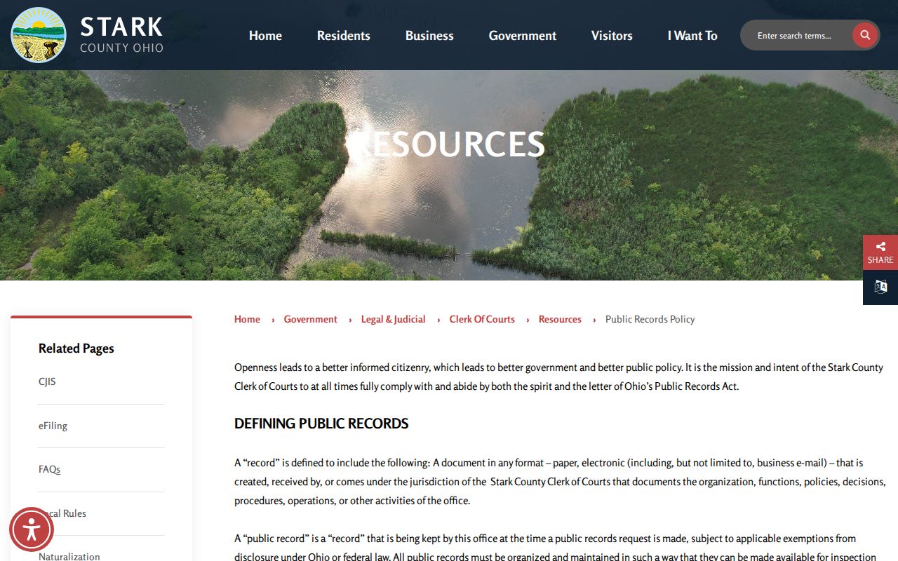 Stark County 72-hour release public-record request policy