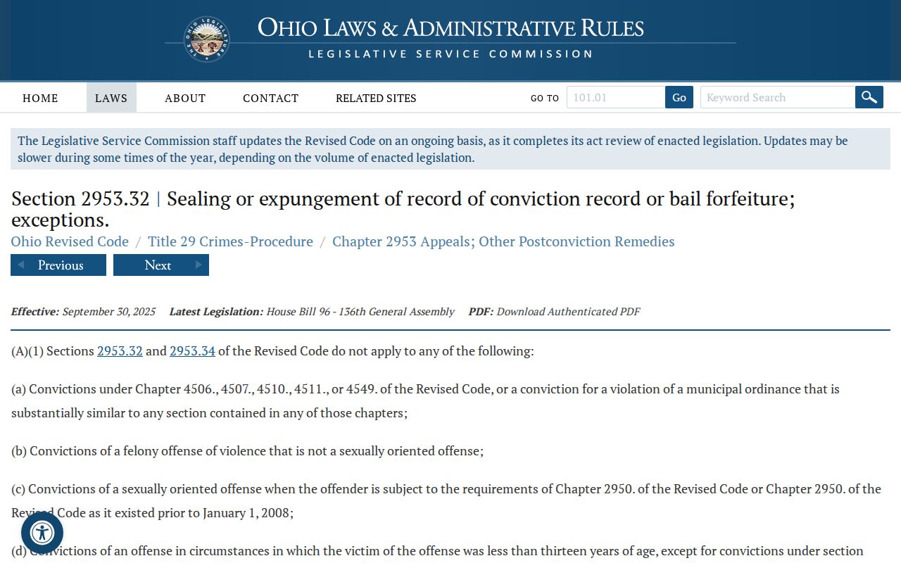 Ohio sealing law affecting Stark County released mugshot access